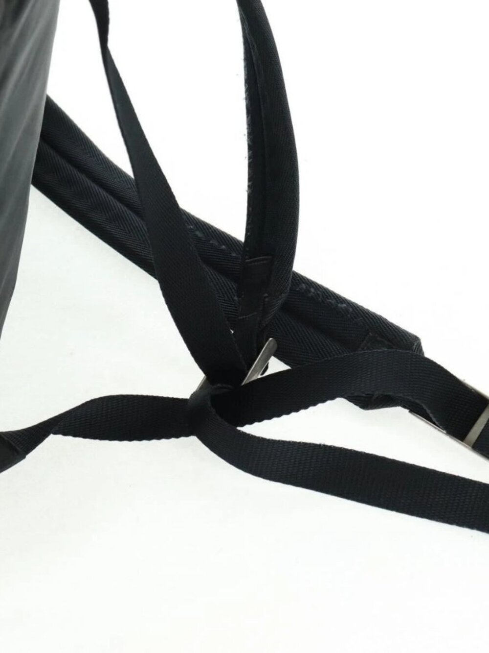 PRADA Backpack Nylon Black Silver Auth bs31873 - Picture 11 of 16